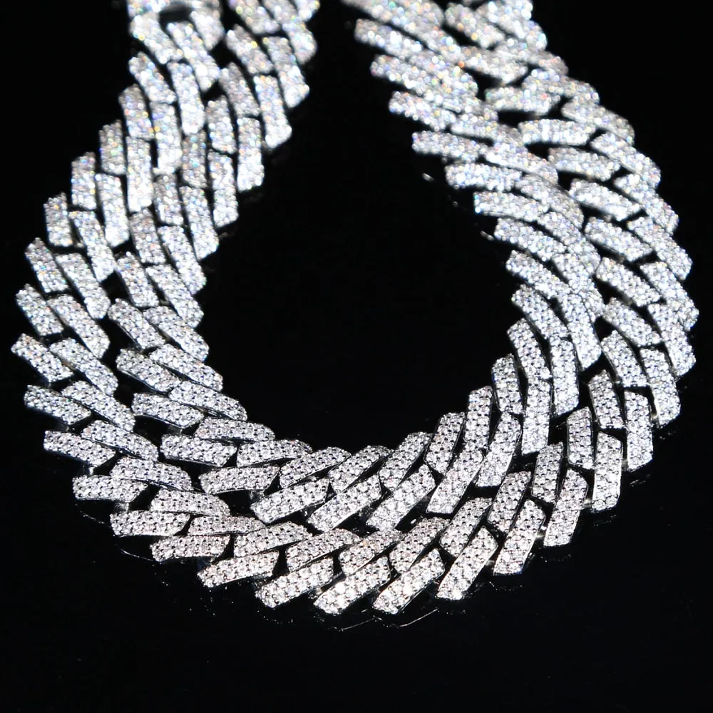 12mm Iced Cubic Zircon Miami Chain anklets