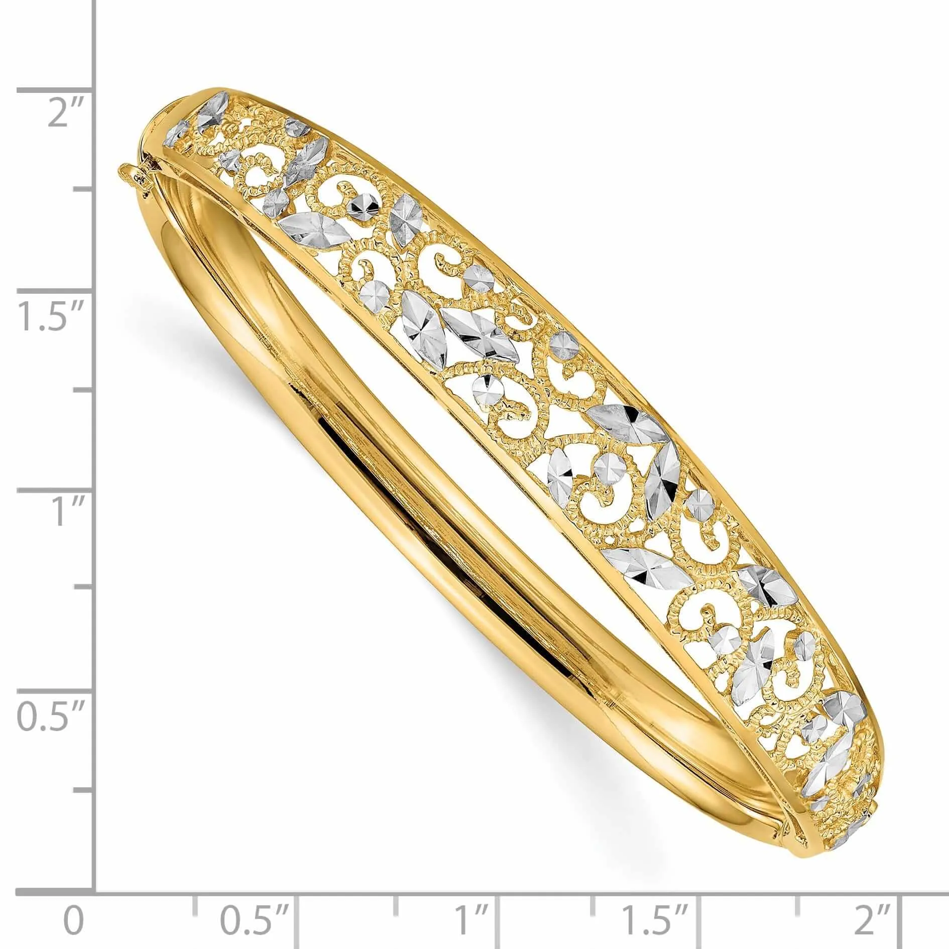 14k Gold Gold D.C Bangle Bracelet