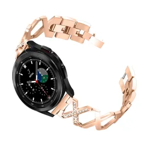 22mm X design stainless steel watch strap for Samsung Galaxy Watch - Rose Gold