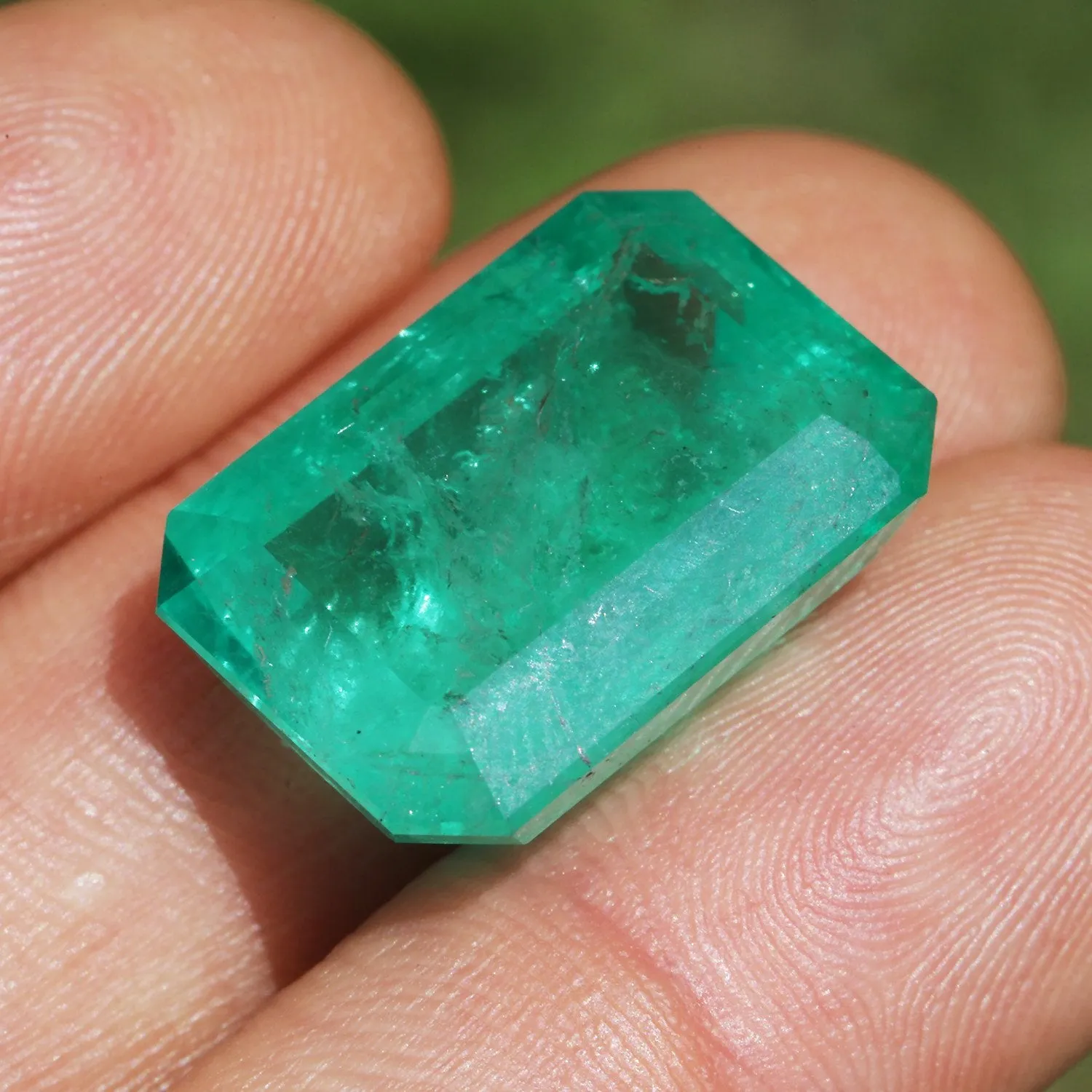 24.70 Carat EGL USA Certified Loose Natural Colombian Emerald