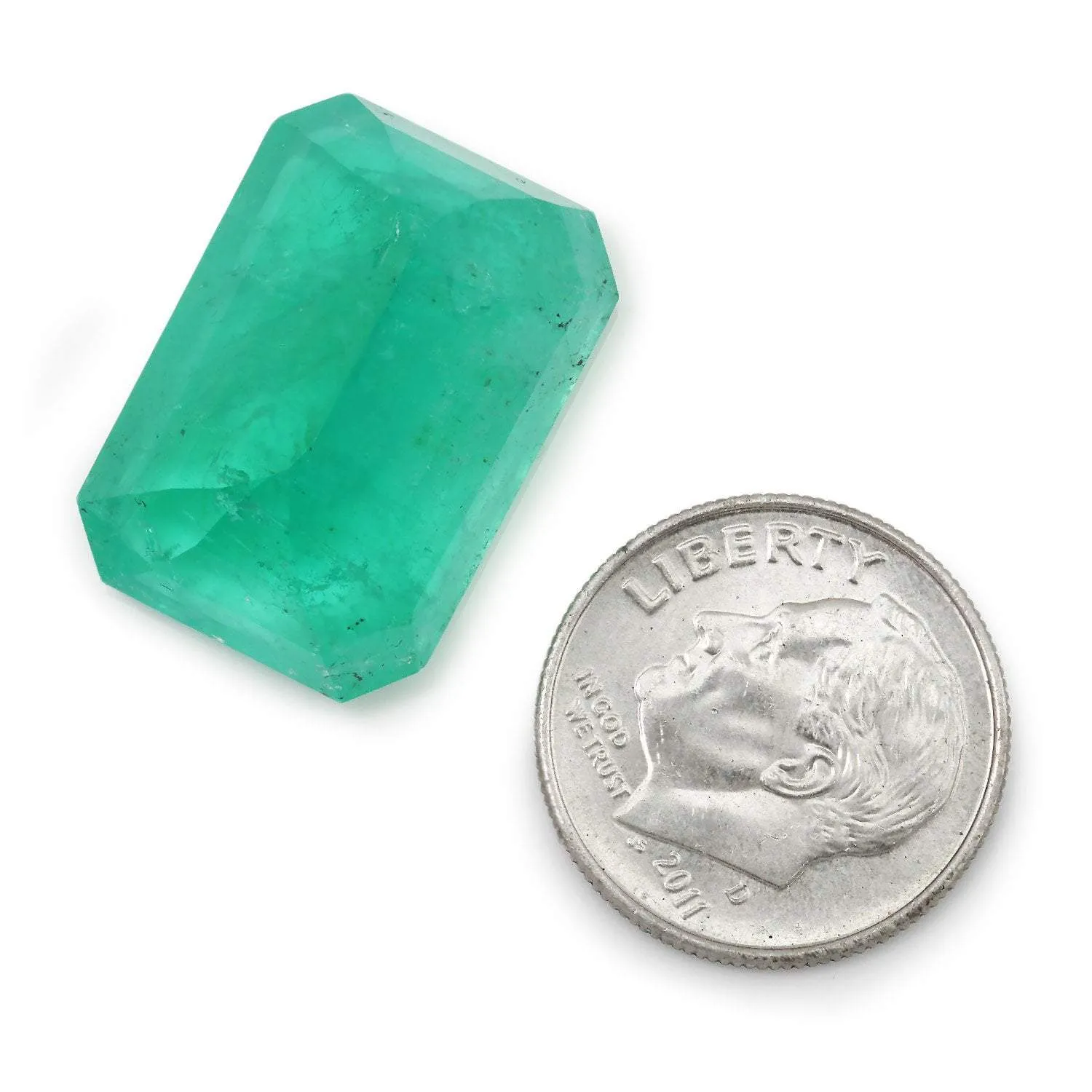 24.70 Carat EGL USA Certified Loose Natural Colombian Emerald