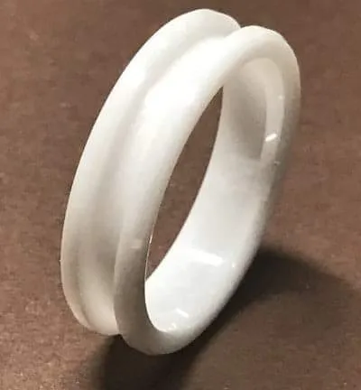 6mm Inlay White Ceramic Ring Core