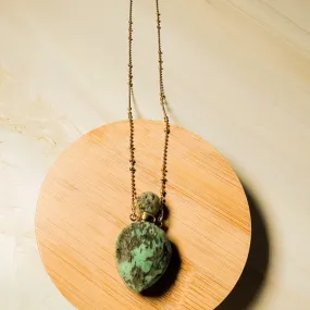 African Turquoise Vessel Necklace