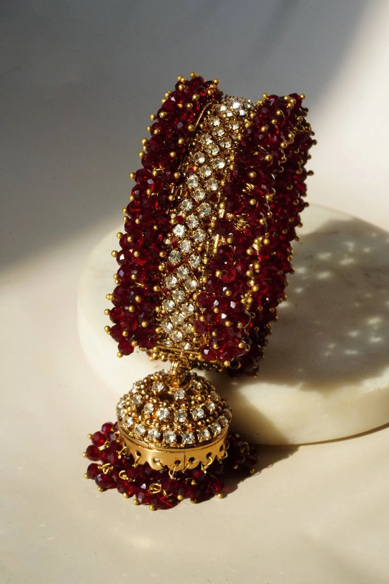 Aliya - Pair of Beaded Jhumka Bangles (Set of 2)