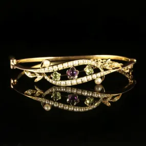 Antique Victorian 9Ct Suffragette Bangle Circa 1900