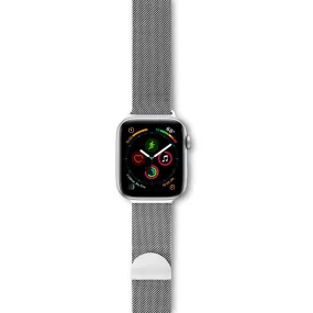 Apple Watch (38/40/SE/41/42mm) Epico Milanese Rustfri Stål Rem - Silver