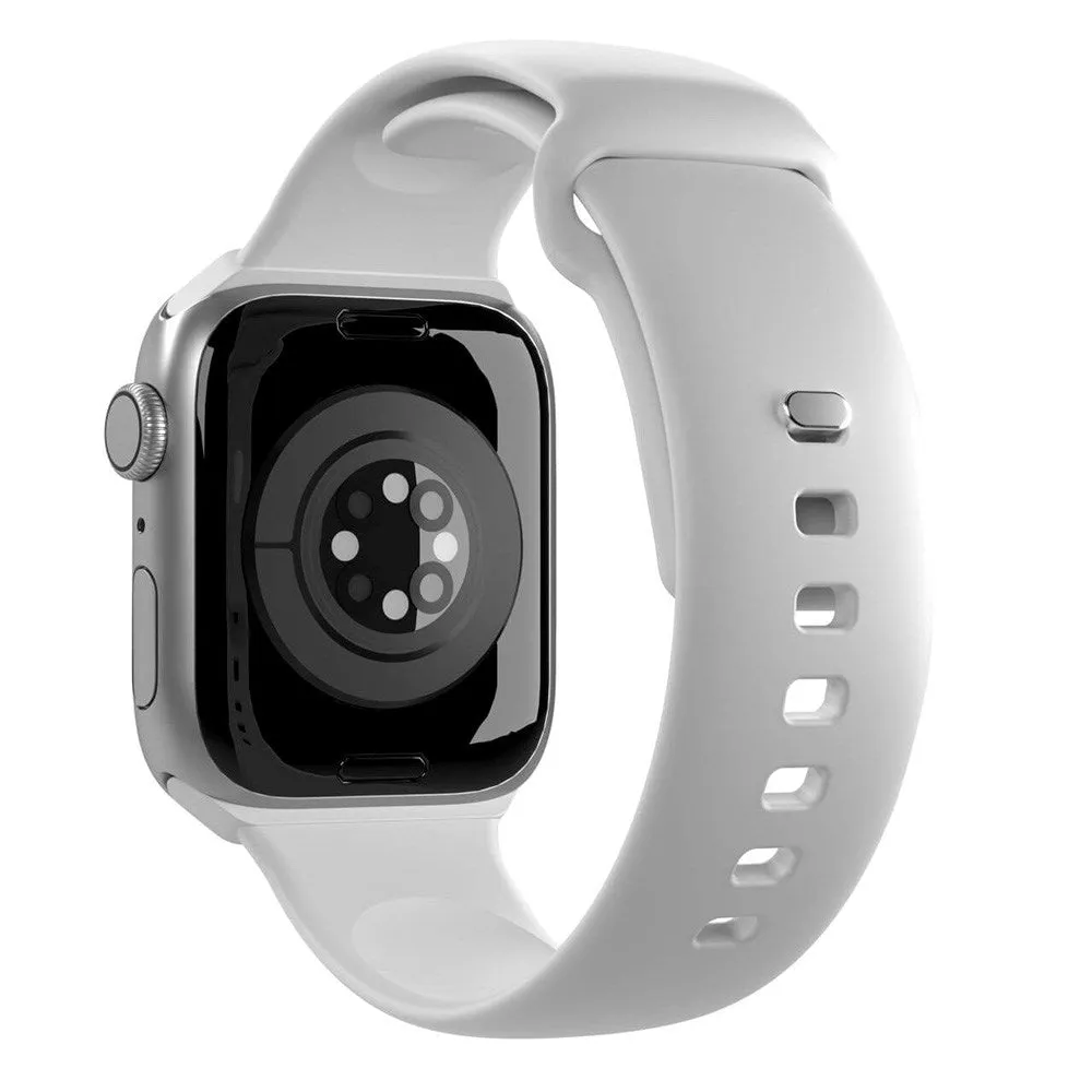 Apple Watch (38/40/SE/41/42mm) Puro ICON Silicone Urrem - Sort