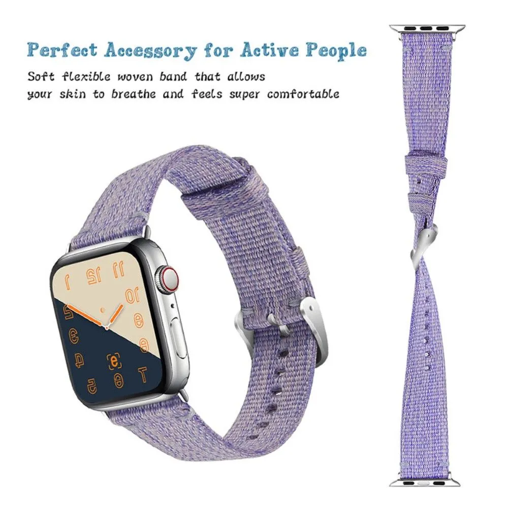 Apple Watch (41mm) simple nylon watch strap - Purple