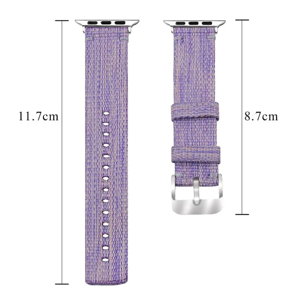 Apple Watch (41mm) simple nylon watch strap - Purple