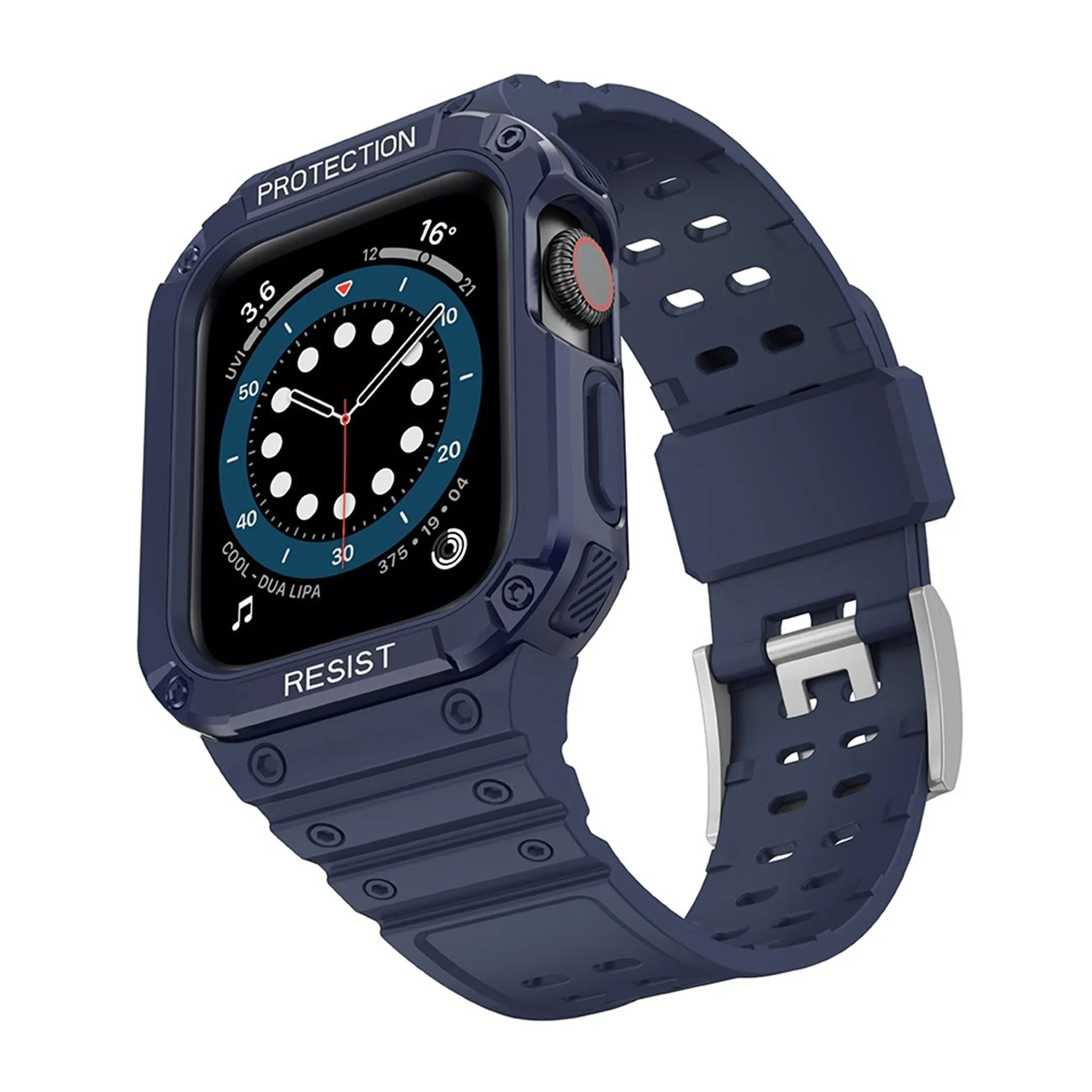 Apple Watch (41mm) unique TPU watch strap - Dark Blue / Blue