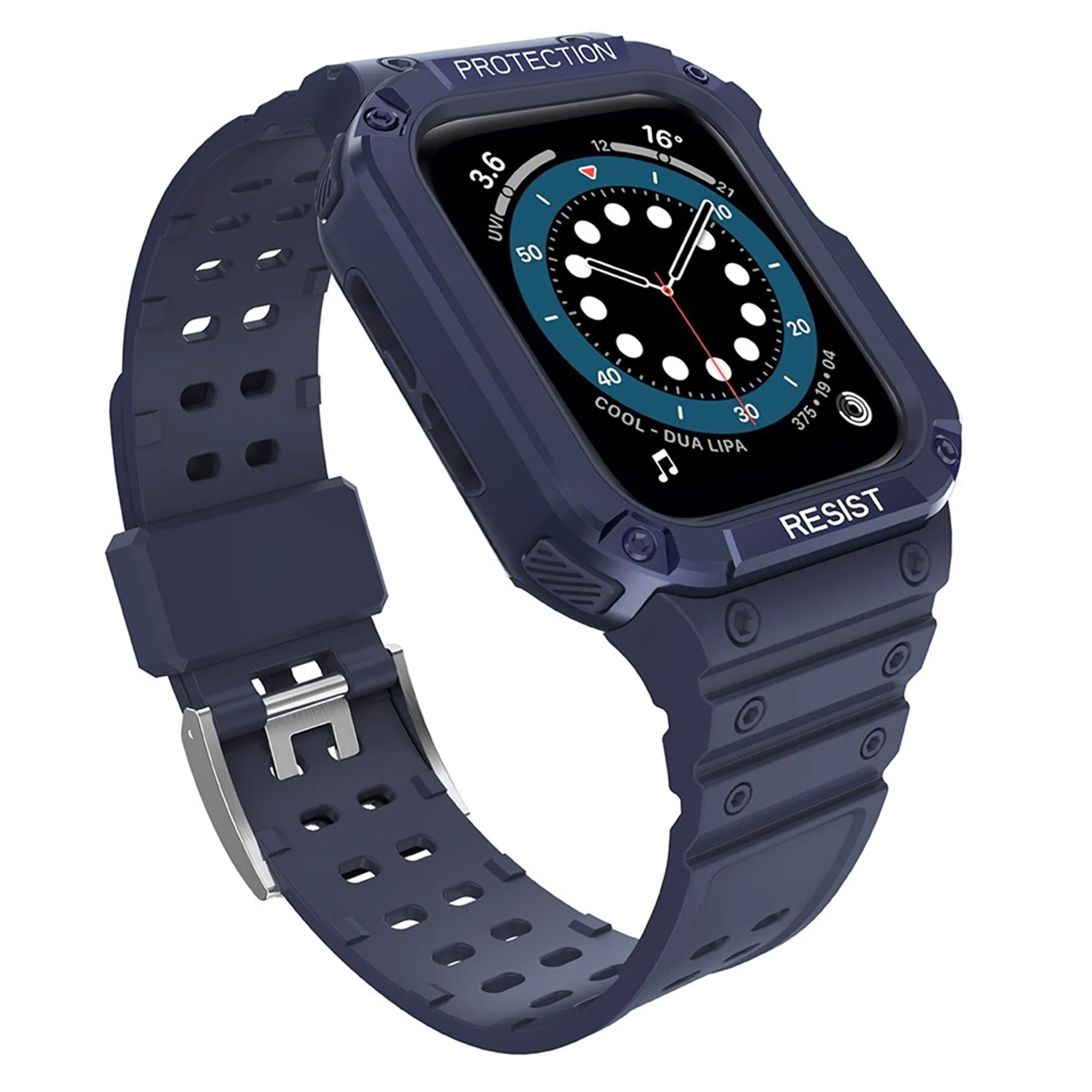 Apple Watch (41mm) unique TPU watch strap - Dark Blue / Blue