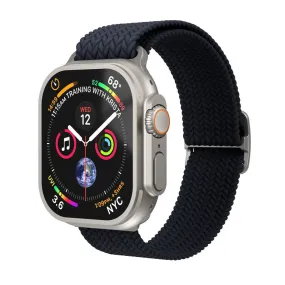 Apple Watch (42/44/45/SE/46/49mm) Vonmählen Woven Loop Nylon Rem - Navy