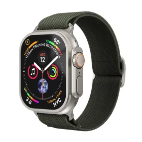 Apple Watch (42/44/SE/45/46/49mm) Vonmählen Classic Nylon Loop Rem - Olive