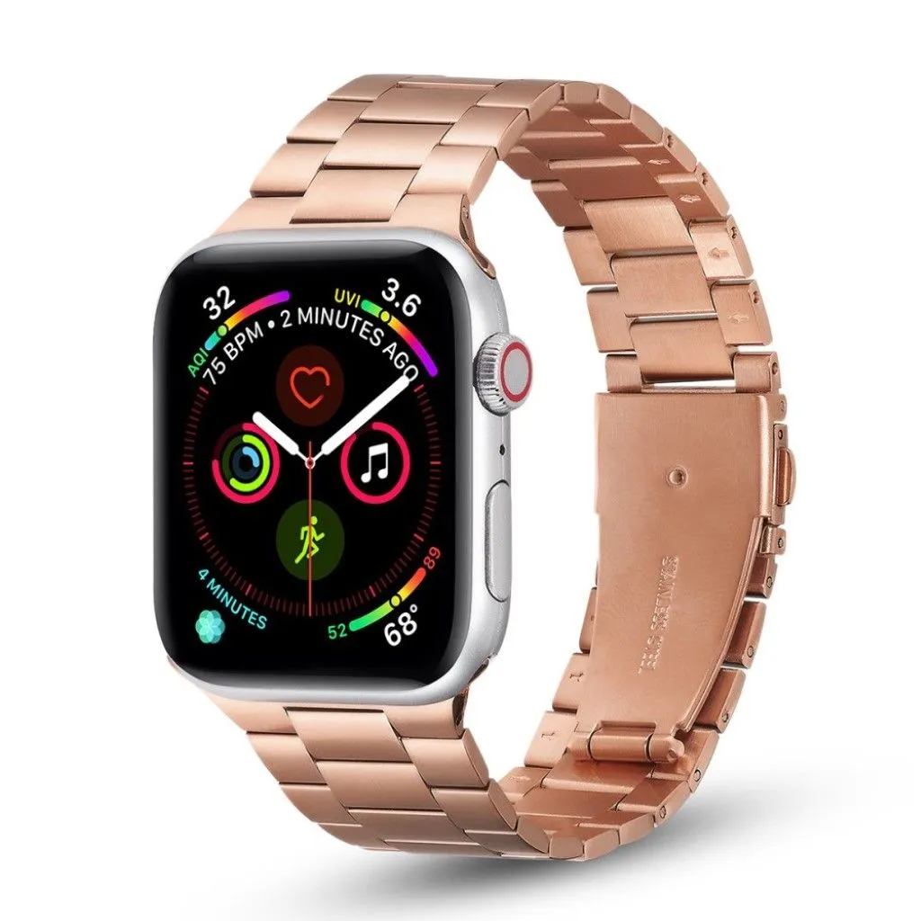 Apple Watch 42mm - 44mm ultra thin stainless steel watch strap - Rose Gold