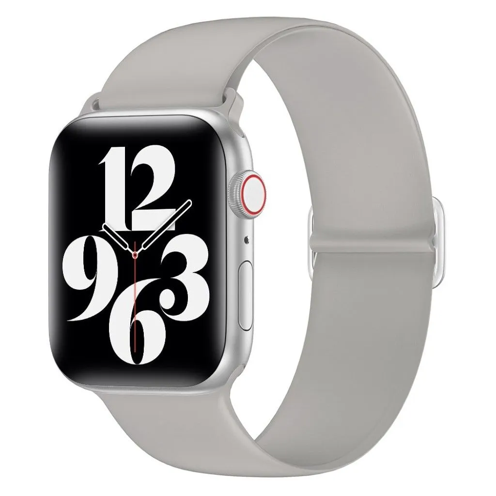 Apple Watch 44mm elastic silicone watch strap - Grey