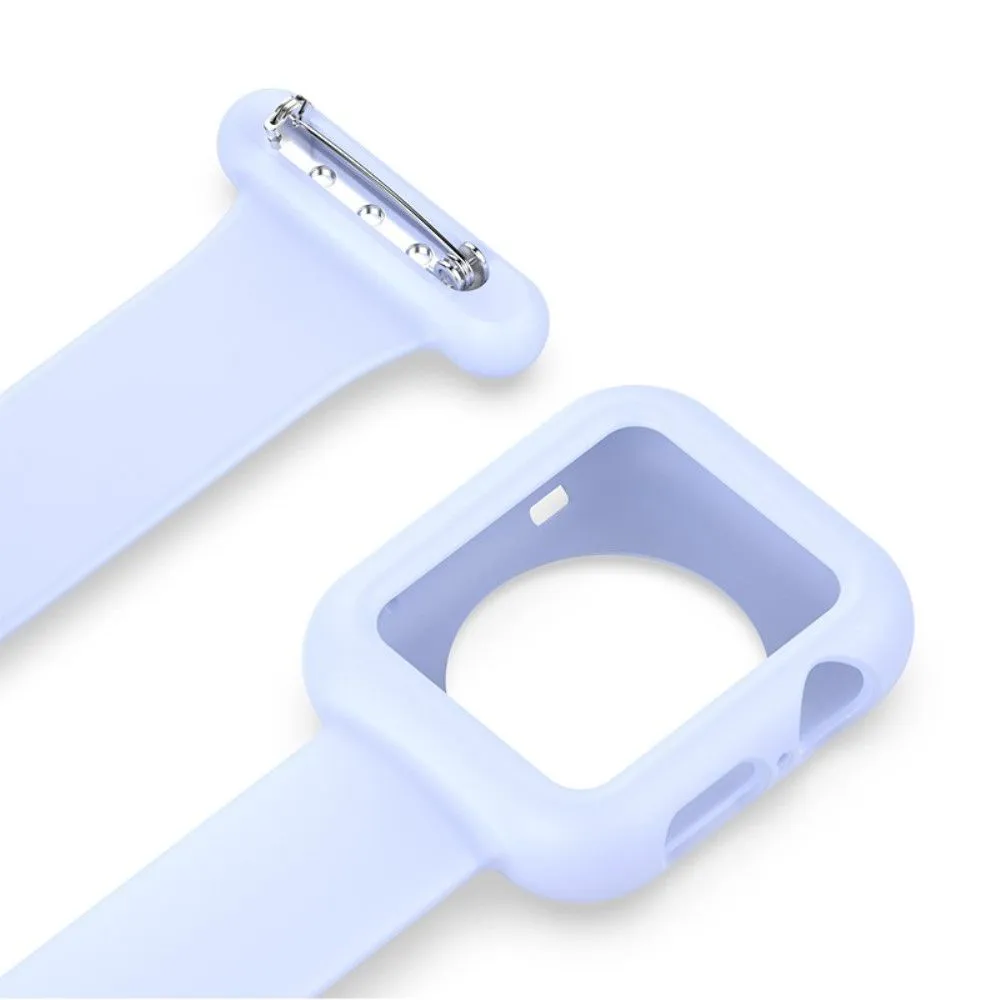 Apple Watch (45mm) doctor nurse silicone watch strap - Baby Blue