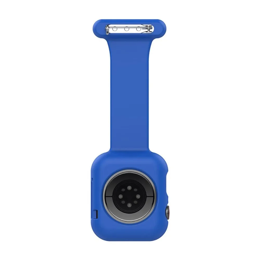 Apple Watch (45mm) doctor nurse silicone watch strap - Blue