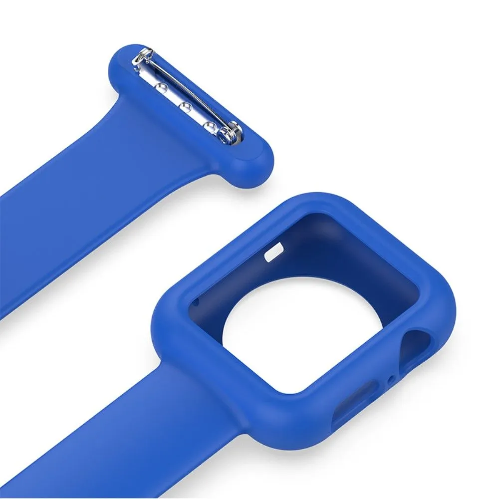 Apple Watch (45mm) doctor nurse silicone watch strap - Blue