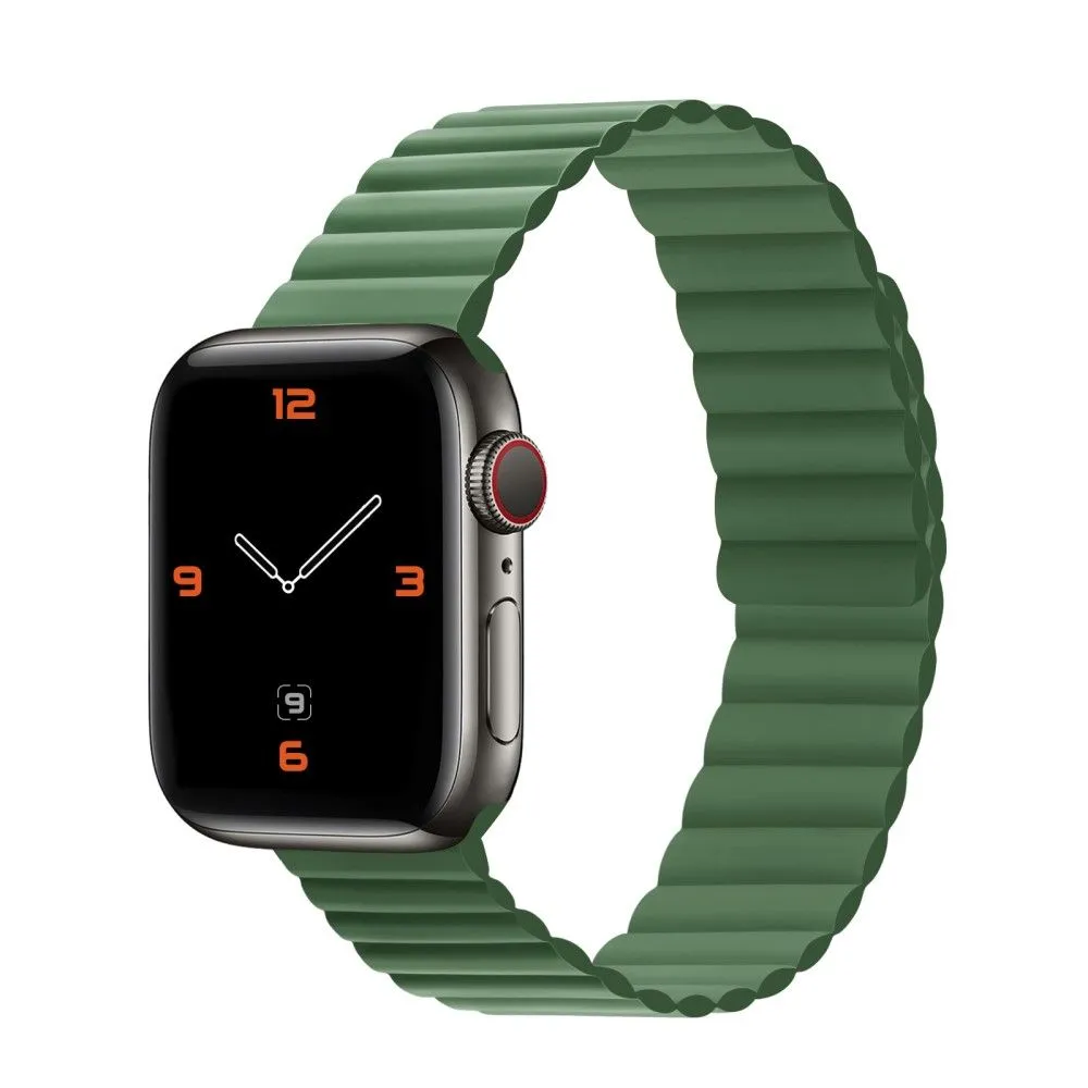 Apple Watch (45mm) dual color silicone watch strap - Green