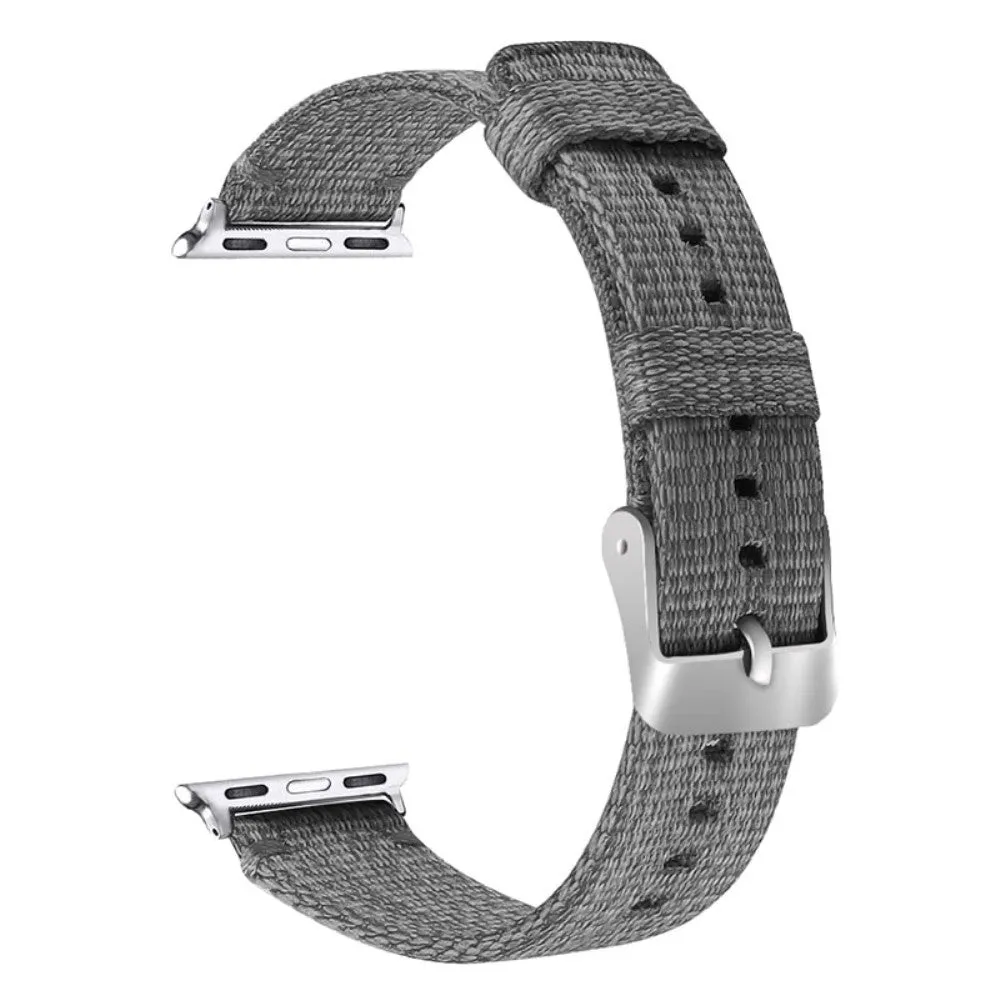 Apple Watch (45mm) simple nylon watch strap - Grey