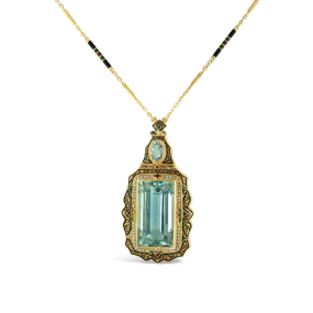 Aquamarine Estate Necklace