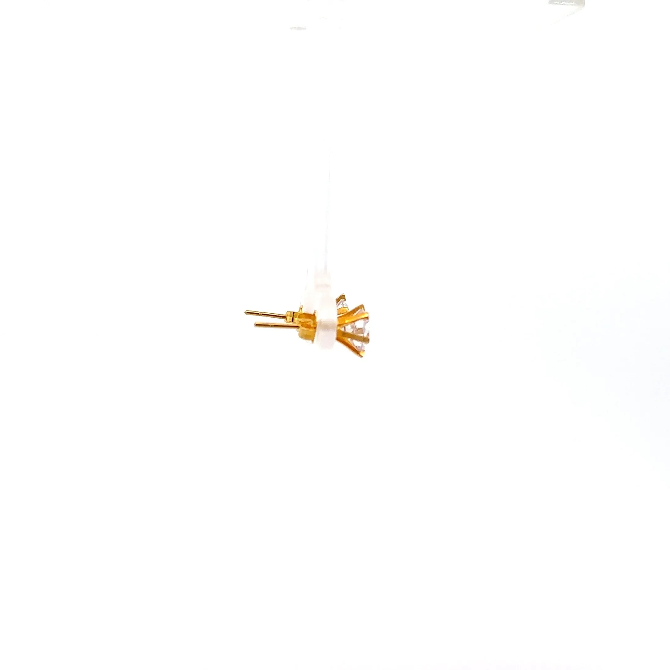 Baikalla™ 18k Gold CZ Stud Earrings