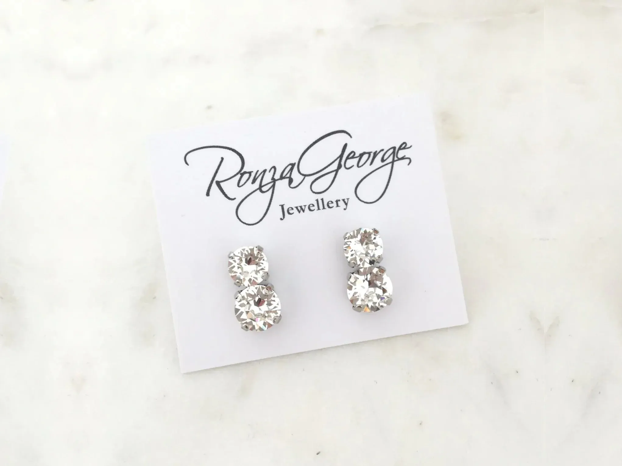 Bare - Pearl Swarovski Bridal Stud Earrings