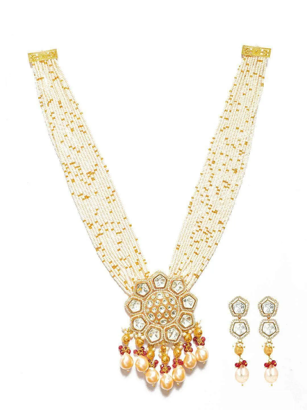 Baroque White Cheed Beads Jewelry Set