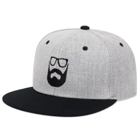 Beard Old Man embroidery hip hop Cap Summer Outdoor Sun Hat Cotton Snapback Baseball Caps Sports Trucker caps Flat brim hats