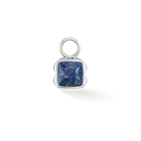 Birthstone September Charm Lapis Lazuli Silver