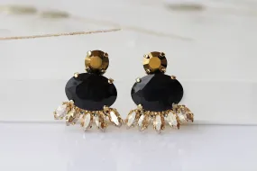 BLACK GOLD EARRINGS