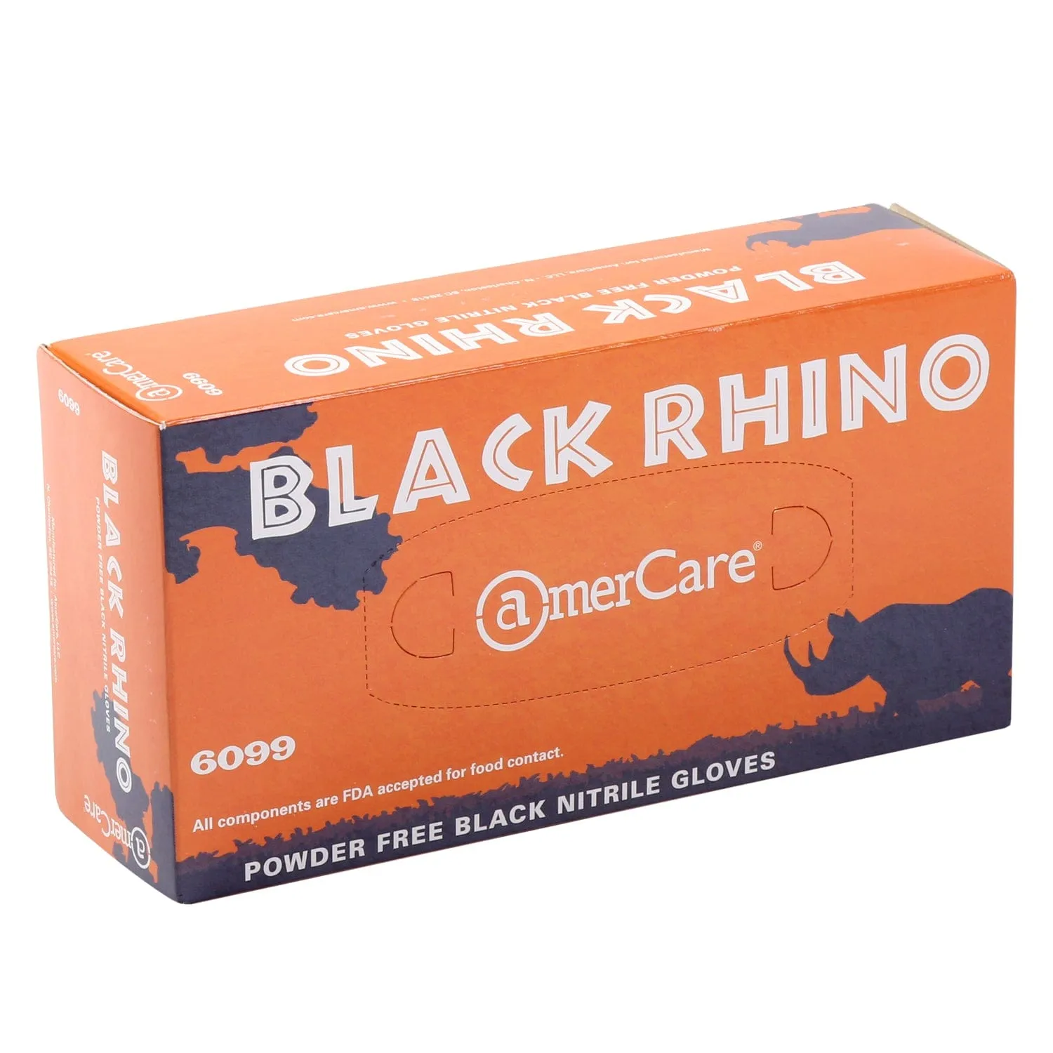 Black Rhino Powder Free Nitrile Gloves, Case of 1,000 (XXL: 900)