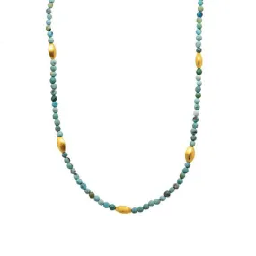 Bliss Turquoise 24k Gold Vermeil Necklace