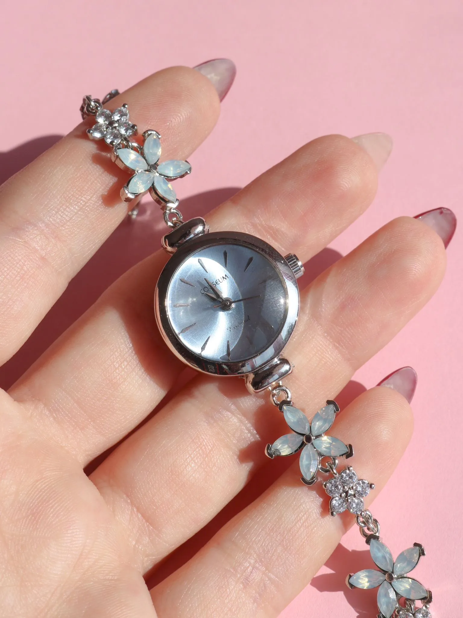 Blue Flowers Watch