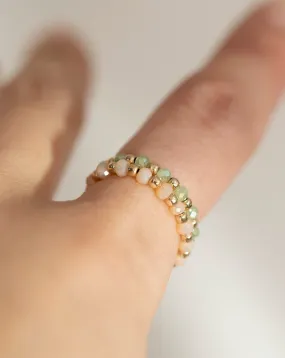 Bohemian Bead Stretch Ring / Cute Elastic Ring