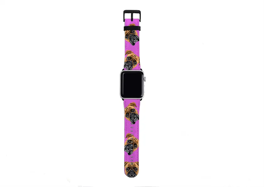 Boxer Mell Purple Apple Watch Strap