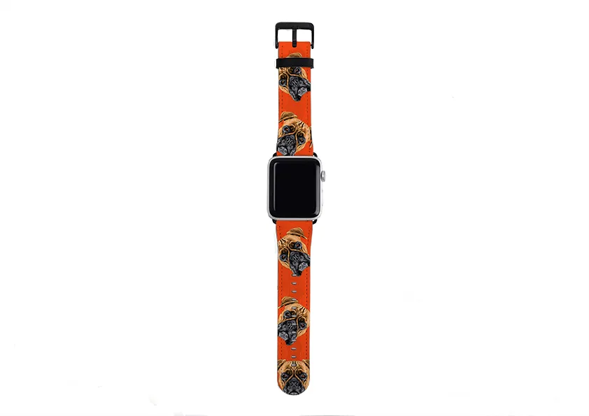 Boxer Orange Apple Watch Strap