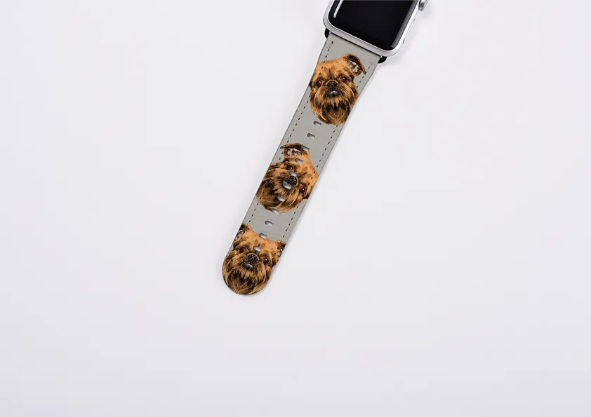 Brussels Griffon Grey Apple Watch Strap