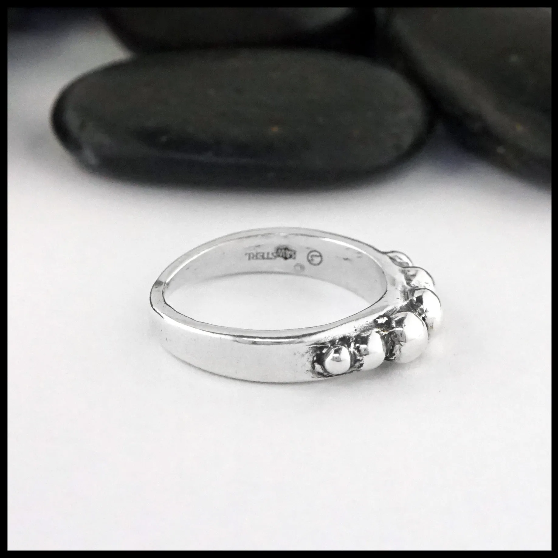 Bubble Ring in Silver