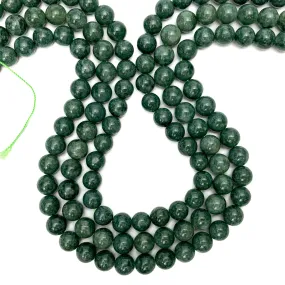 Burmese Jadeite 8mm Smooth Rounds