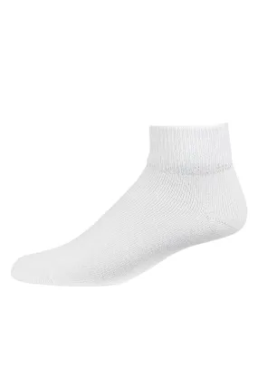 BURUKA QUARTER DIABETIC SOCKS (BK185D_WHITE)