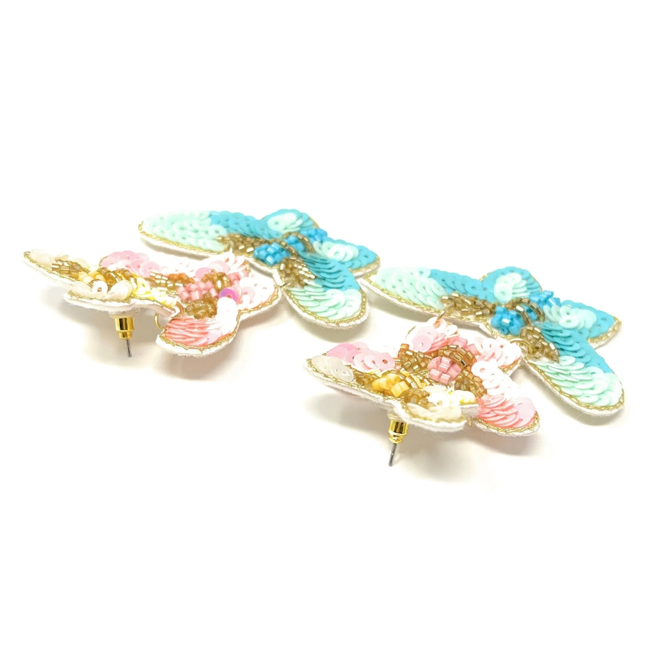 Butterfly Beaded Earrings