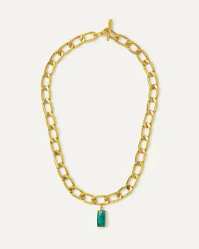 Chain Esme Emerald Necklace- Ottoman Hands