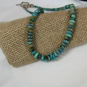 Classic Southwestern Turquoise Beaded  Necklace