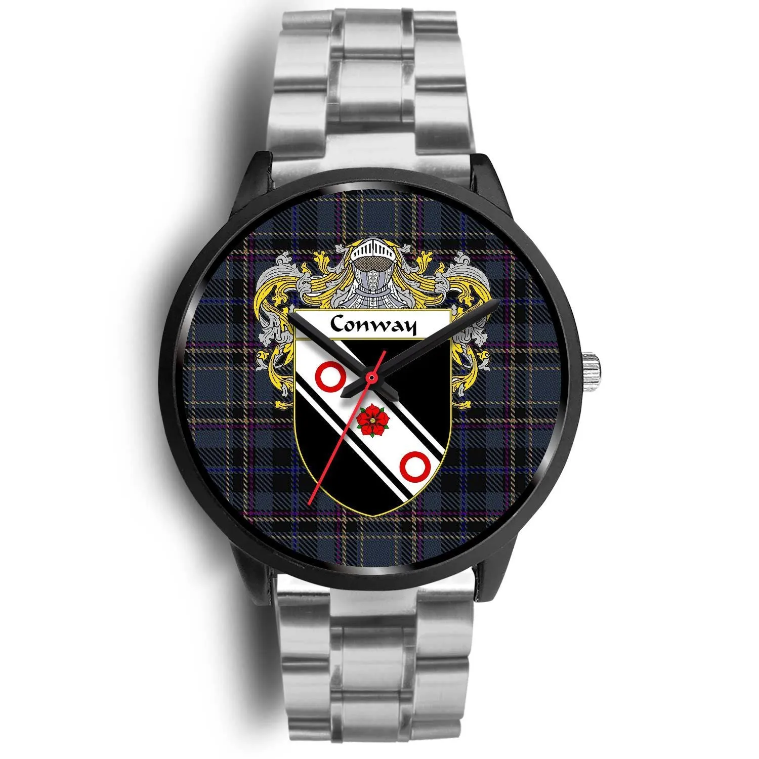 Conway Clan Badge Tartan Black Watch