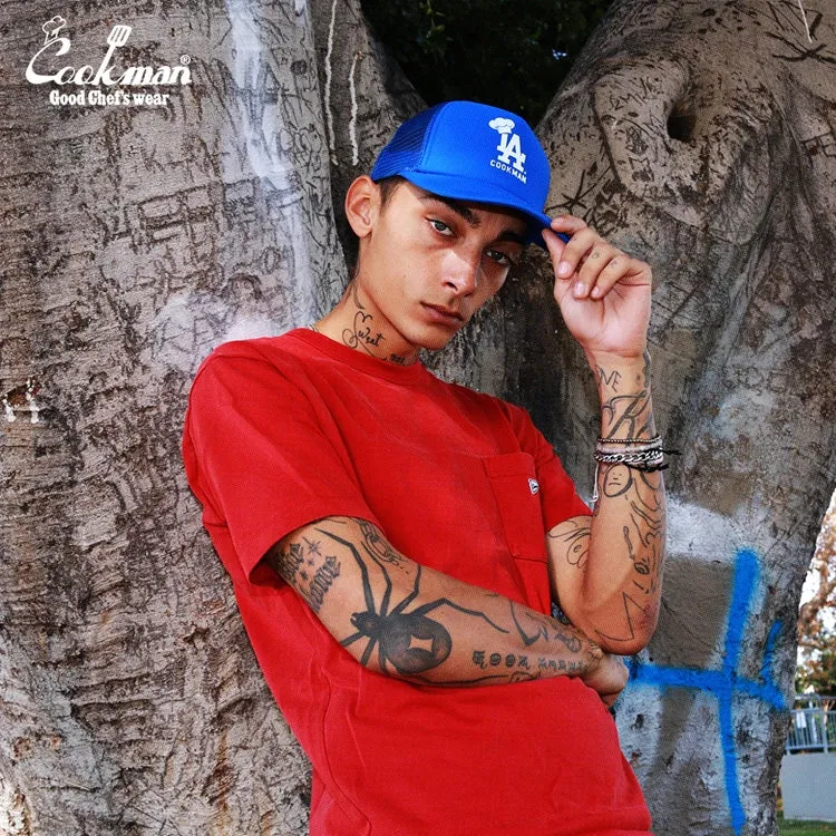 Cookman  Mesh Cap - Chef Hat LA : Blue