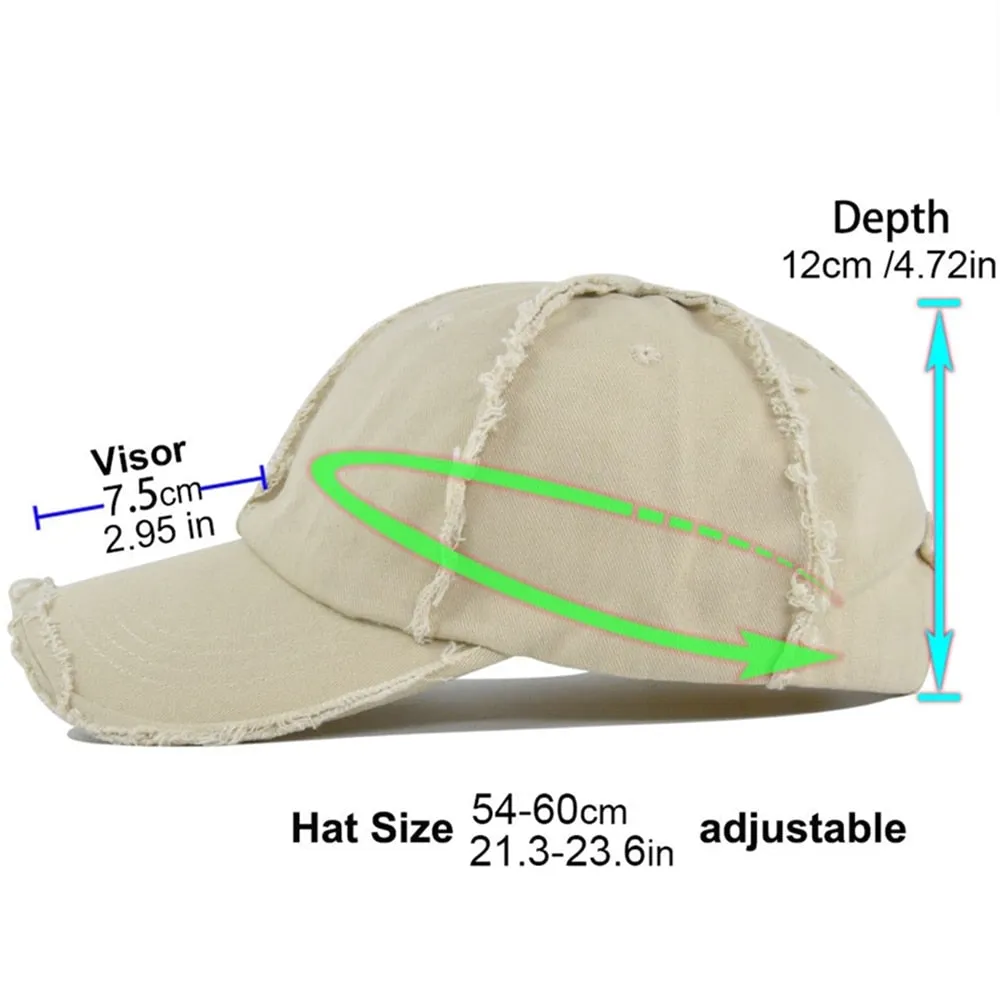 Cotton Baseball Cap for Men Fashion Novel Women's Dad Caps Outdoor Solid Summer Sun Hat Snapback Bone Vintage