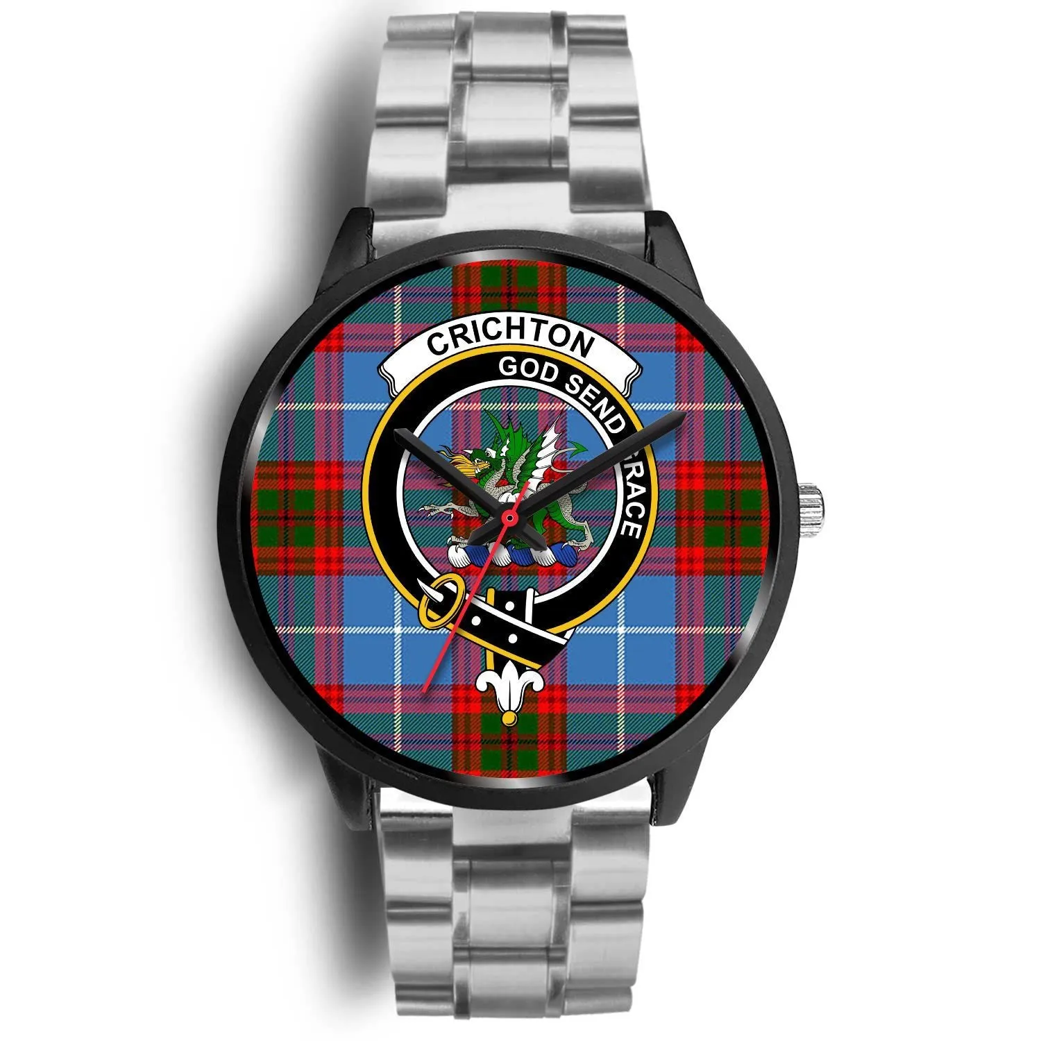 Crichton District Clan Badge Tartan Black Watch