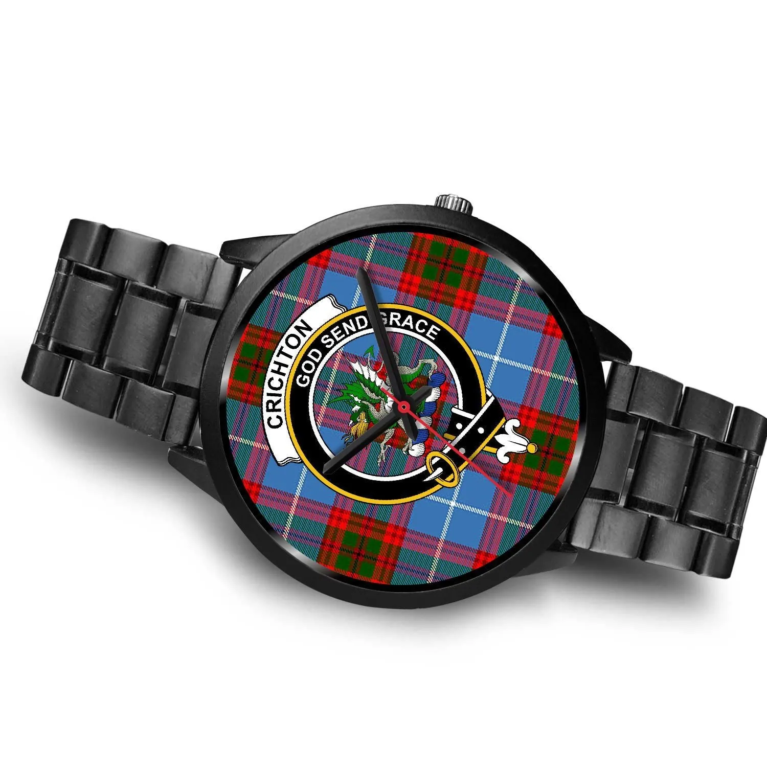 Crichton District Clan Badge Tartan Black Watch