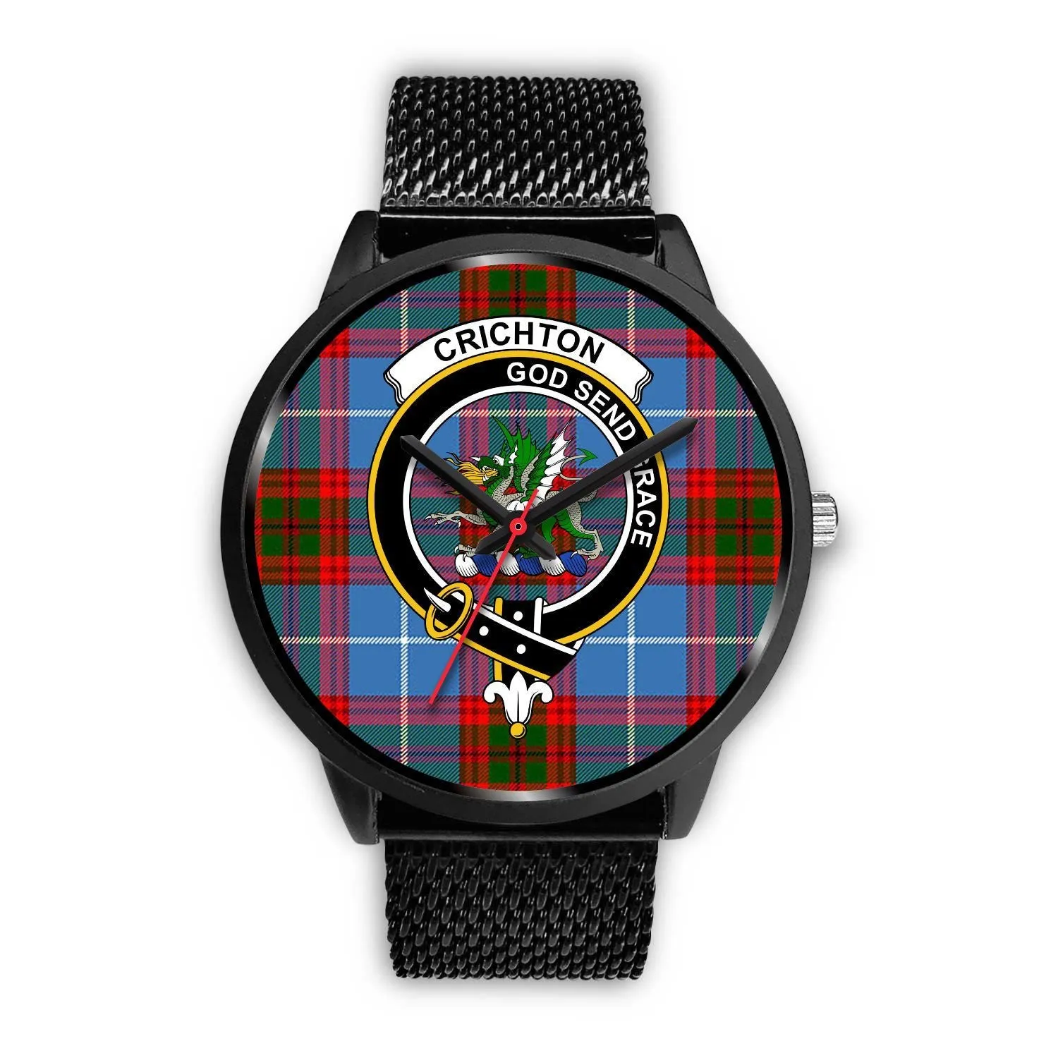 Crichton District Clan Badge Tartan Black Watch